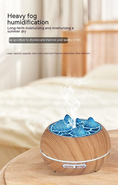 Atmosphere Flame Mountain Wood Grain Humidifier
