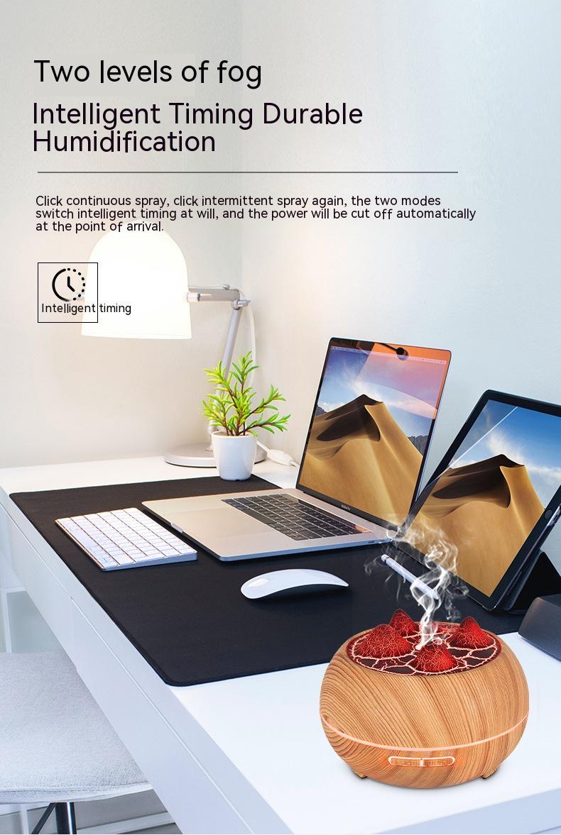 Atmosphere Flame Mountain Wood Grain Humidifier